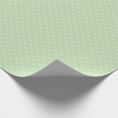 Sage Green Dotted Line Pattern for Baby Shower, ラッピングペーパー (角)