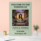 Sage Green Dream Pattern Wedding アクリルサイン (ウェディング)