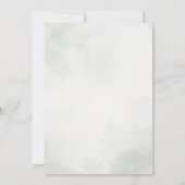 Sage Green Elegant Botanical Greenery Wedding 招待状 (裏面)