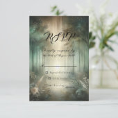 Sage Green Enchanted Forest Radiance 出欠カード (スタンド正面)