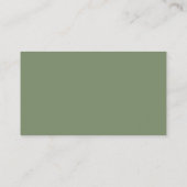 Sage Green Enclosureカードベビー用の書籍 エンクロージャーカード (裏面)