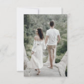 Sage Green EucalyptusミニマリストQRコード写真 出欠カード (裏面)