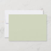 Sage Green Eucalyptus Botanical Floral RSVP | (裏面)