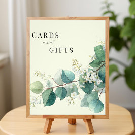 Sage Green Eucalyptus Elegant Cards Gifts Sign フォトプリント