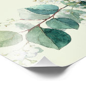 Sage Green Eucalyptus Elegant Cards Gifts Sign フォトプリント (角)