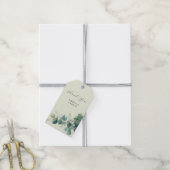 Sage Green Eucalyptus Elegant Foliage ギフトタグ (より糸付き)