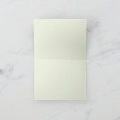 Sage Green Eucalyptus Elegant Foliage サンキューカード (内部)