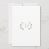 Sage Green Eucalyptus Greenery日付写真を保存 招待状 (裏面)