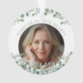 Sage Green Eucalyptus Remembrance Memorial オーナメント (裏面)