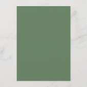 Sage Green Eucalyptus Wedding Save The Date セーブザデート (裏面)