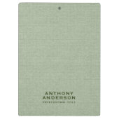 Sage Green Fabric Texture クリップボード (裏面)