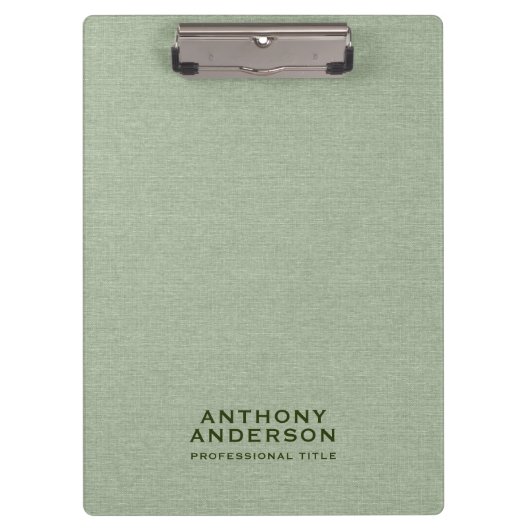 Sage Green Fabric Texture クリップボード (正面)