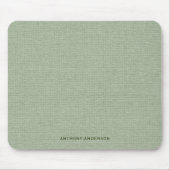 Sage Green Fabric Texture マウスパッド (正面)