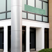 Sage Green Fabric Wedding Welcome Banner 横断幕 (ビルの外側)