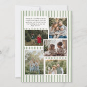 Sage Green Family Photo Christmas Holiday Card シーズンカード (裏面)