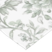 Sage Green Floral Vintage Toile Pattern  テーブルクロス (アングル)