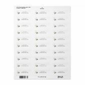 Sage Green Floral Wedding | ラベル (フルシート)