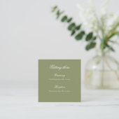 Sage Green Floral Wedding Gift Tag エンクロージャーカード (スタンド正面)