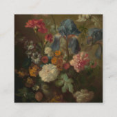 Sage Green Floral Wedding Gift Tag エンクロージャーカード (裏面)