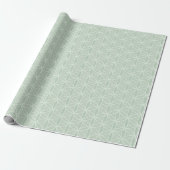 Sage Green Flower of Life Wrapping Paper ラッピングペーパー (アンロールド)