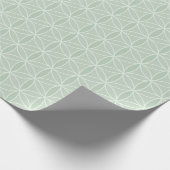 Sage Green Flower of Life Wrapping Paper ラッピングペーパー (角)
