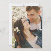 Sage Green Folidsモダン Outline Photo's 結婚 招待状 (裏面)