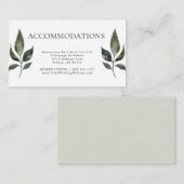 Sage Green Foligsゲスト宿泊施設 エンクロージャーカード (正面/裏面)