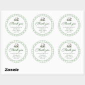 Sage Green Frame ゴルフ初心者ベビーシャワー ラウンドシール (シート)