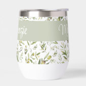 Sage Green French Country Chic Olive Name Monogram (左面)