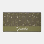 Sage Green French Country Olive Pattern Name デスクマット (正面)