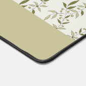 Sage Green French Country Olive Pattern Name デスクマット (コーナー)