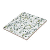 Sage Green French Country Watercolor Olive タイル (側面)