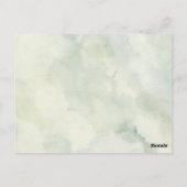 Sage Green Garden Arch Wedding Thank You  ポストカード (裏面)