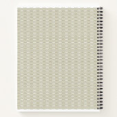 Sage Green Geometric Minimalist Pattern Notebook ノートブック (裏面)