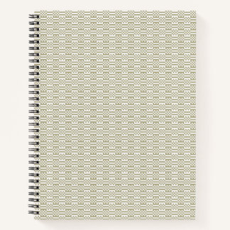 Sage Green Geometric Minimalist Pattern Notebook ノートブック