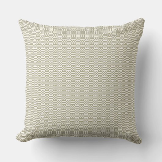 Sage Green Geometric Minimalist Throw Pillow クッション (正面)