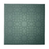 Sage Green Geometric Pattern タイル (正面)