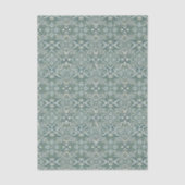 Sage Green Geometric Pattern 薄葉紙 (正面)