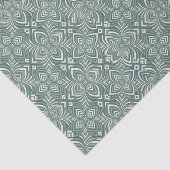 Sage Green Geometric Pattern 薄葉紙 (詳細)