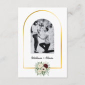 Sage Green Geometryカレンダー結婚式の日付の保存 エンクロージャーカード (裏面)