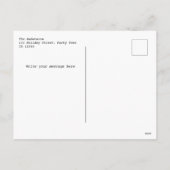 Sage Green Gingham Plaid Multi Photo Christmas シーズンポストカード (裏面)