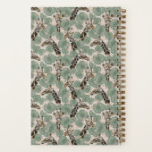 Sage Green Giraffe Tropical Botanical Notes ノートブック (裏面)