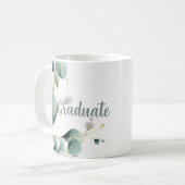 Sage Green Gold Graduation  コーヒーマグカップ (正面左)