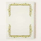 Sage Green & Gold Motif Perseverance Goal プランナー手帳 (裏面)