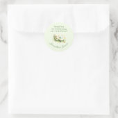 Sage Green Golf Cart Baby Shower Favor ラウンドシール (バッグ)