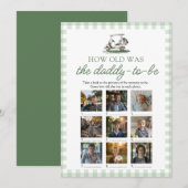 Sage Green Golf How Old Was The Daddy Game 招待状 (正面/裏面)