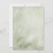 Sage Green Greenery Funeral Invitation 招待状 (裏面)