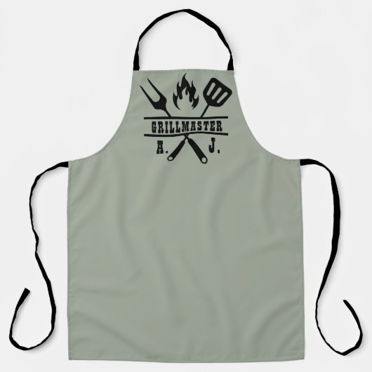 Sage Green Grillmaster BBQ Apron エプロン (正面)