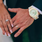 Sage Green Groom Classic | Personalized Wedding 腕時計