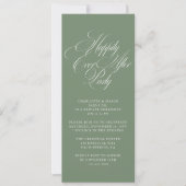 Sage Green Happily Ever After レセプション 招待状 (正面)